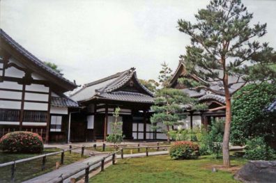 KYOTO: Another view of the Kodai-ji Temple grounds, with the gardens designed by Kobori Enshu. It has only been open to the public for a few years, and lacked the throngs we had been experiencing earlier. May 19, 1998