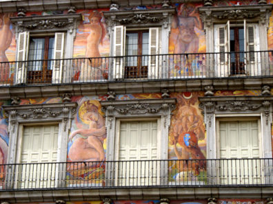MADRID: These lively paintings were added to the facade of this famous palace on the Plaza Mayor in 1993. It is from these apartments that the royal family has traditionally watched all sorts of public entertainments and pageantry.