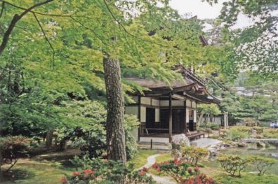 KYOTO: Side view of the facade of the "Silver Temple." May 26, 1998