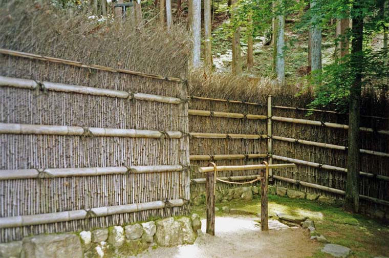 KYOTO: Traditional bamboo fence. May 26, 1998