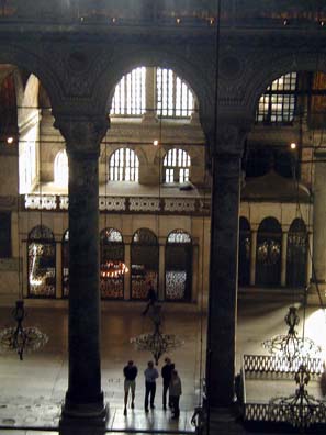 HAGIA SOPHIA: ews from the gallery above give a clearer idea of the vast size of the space enclosed.