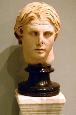 BERGMA MUSEUM: A portrait bust of Alexander the Great