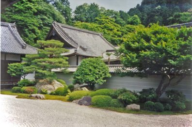 KYOTO: The Nanzen-ji Temple was a great way to end our walk—by far the most beautiful and restful temple we had been in, arranged so that beautiful natural views are available from each room.