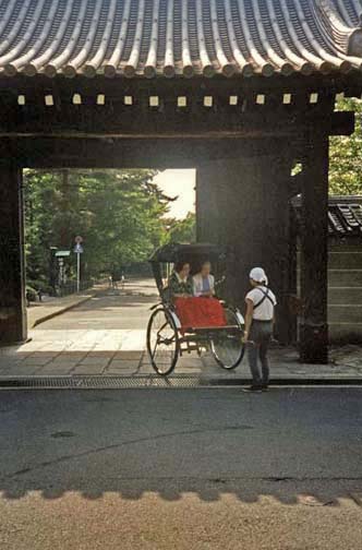 KYOTO: We saw rickshaws like this in Nara too, including one being vigorously pulled by a young woman.
