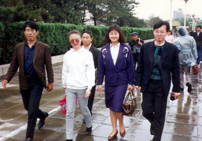 BEIJING: Mr. Cai with our two local guides hired at the last moment from the Big Bell, giddy young things who kept making mistakes, being late, and ignoring us while they took pictures of each other in front of the sights. The group called them "the Valley girls, Muffy and Crystal."