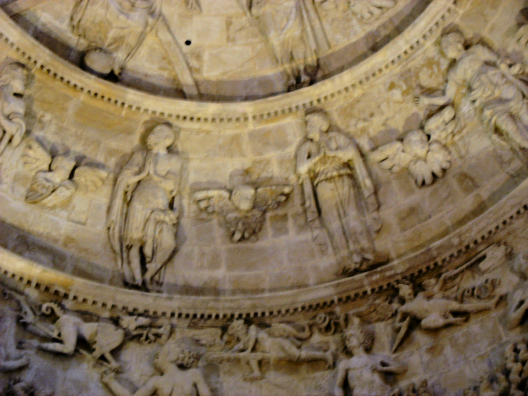 SEVILLA: A closer look the the dome depicting the Last Judgement.