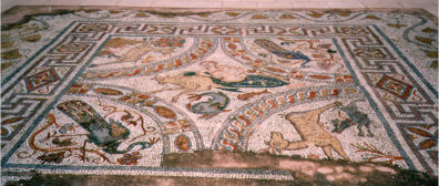 NAXOS: The fine museum displayed this mosaic out of doors.