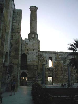 SELÇUK: The sinking sun didn't provide enough light for interior photographs, but the courtyard was delightful.