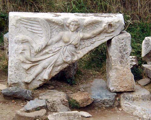 EPHESUS: Winged victory from Gate of Hercules.