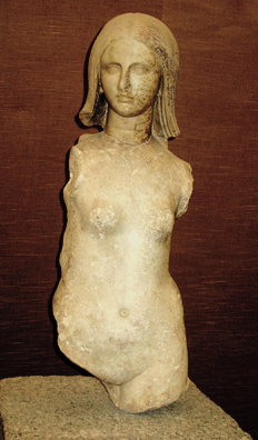 SEVILLA: Figure of an adolescent girl. Sevilla Archaelogical Museum