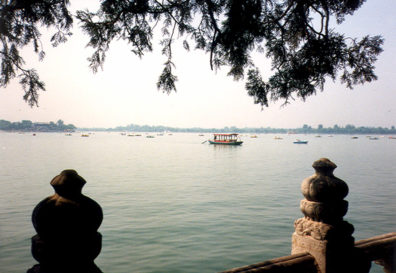 SUMMER PALACE: A lake on the palace grounds.