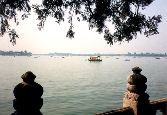 SUMMER PALACE: A lake on the palace grounds.