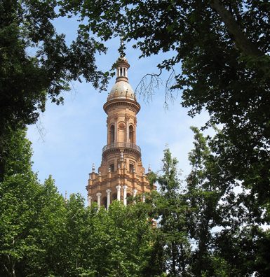 SEVILLA: The Plaza de España was built as the centerpiece of the 1929 Ibero-American Exposition, and now houses various government offices.