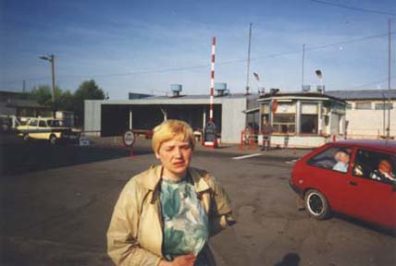 The KPP (Checkpoint) of Ditiatki ten kilometers from the Zone of Estrangement. We are leaving the zone. By now I see and feel nothing any more, except a hellish headache and pain in my heart, legs, and joints. All this came to a head in a severe, week-long crisis, but in no way do I regret the trip. On the contrary, I am grateful to my son and Maksim for convincing me to come with them.