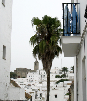 VEJER DE LA FRONTERA: In the distance, the church of Nuestra Seora de la Oliva.