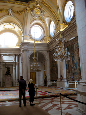 MADRID: The interior is a riot of rococo decoration.