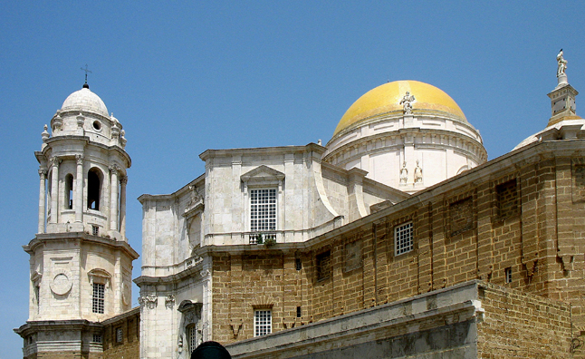 CADIZ: It is said that the "golden" dome of the cathedral was the first sight to signal to ships from the Spanish possessions in the Western Hemisphere that they were nearing home. The current building began construction in 1776.