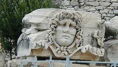 DIDYMA: This guardian Medusa looked more worried than frightening.
