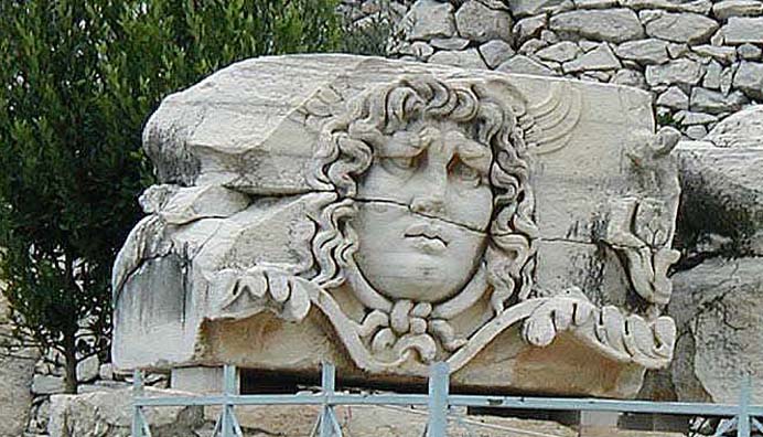 DIDYMA: This guardian Medusa looked more worried than frightening.