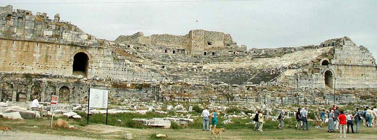 MILETUS: Little is left of the famed ancient city of Miletus except its vast Roman theater.