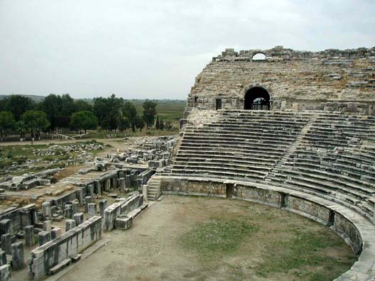 MILETUS: The stage area.