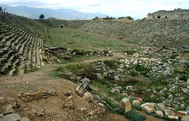 AFRODISIAS: This enormous stadium could hold some 30,000 spectators watching athletic events in the Greek era, gladitorial combats in the Roman era.