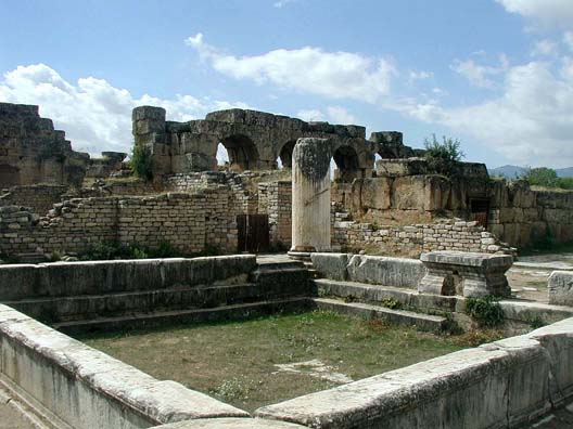 AFRODISIAS: Part of the Baths of Hadrian.