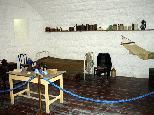 SANDYCOVE: Inside the tower is displayed a rich variety of manuscripts, early editions, and other Joyce memorabilia, and up a flight of stairs is the bedroom the author slept in.