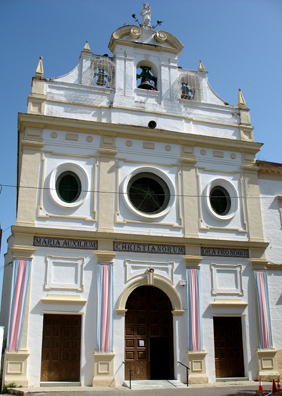 RONDA: The inscription over the door reads "Maria Auxilium Christianorum Ora Pro Nobis." (Mary the Helper of Christians, Pray for Us."