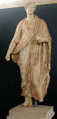 AFRODISIAS MUSEUM: We were familiar with Roman portrait busts, but this full-length portrait of a woman surprised us.