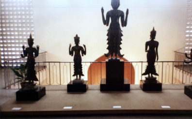 Bronze images displayed in the museum.