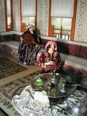 ANTALYA: The Kaleichi Museum just down the street has among other exhibits these displays depicting the traditional Ottoman coffee ceremony in the women's quarters of a well-to-do home