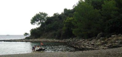 PHASELIS: Part of the planned tour was a visit to the ruins of ancient Phaselis, founded in the fourth century BCE as a port for shipping timber, rose oil, and perfume. Here's the ancient harbor.