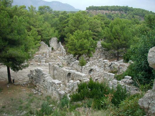PHASELIS: No Roman city was complete without public baths.