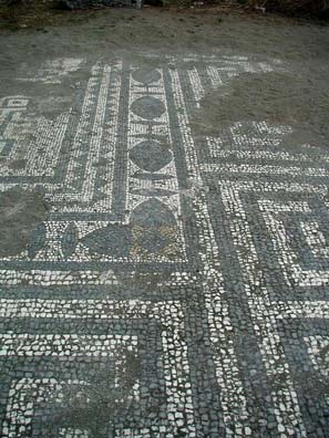 PHASELIS: The baths have mosaic floors just sitting out in the weather.