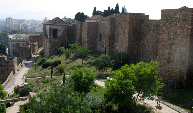 MALAGE: The high walls make clear that while this was a palatial retreat, it was also a fortress.