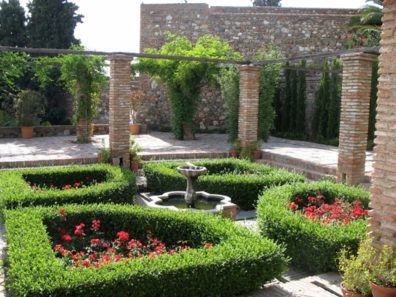 MALAGE: One of several small gardens.