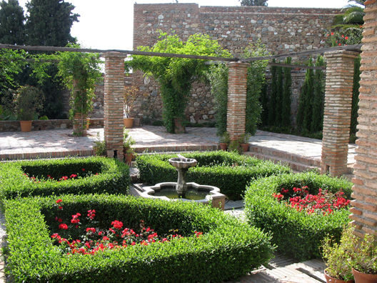 MALAGE: One of several small gardens.