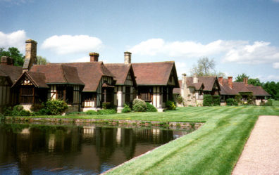 HEVER CASTLE: This fantasy village of Tudor houses was built by the latest owner, William Astor, for his guests.