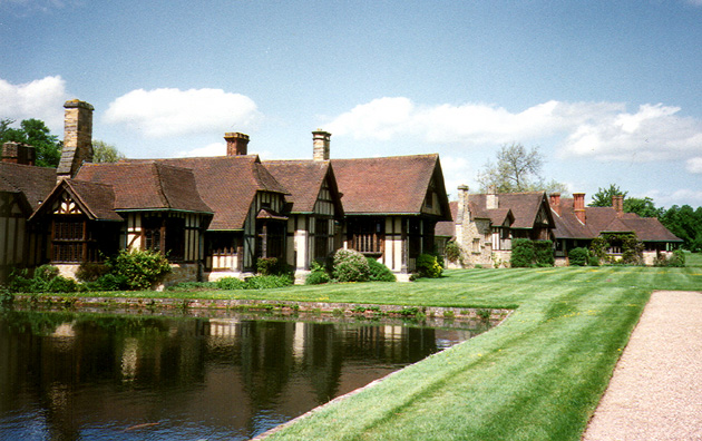 HEVER CASTLE: This fantasy village of Tudor houses was built by the latest owner, William Astor, for his guests.