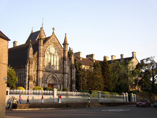KILKENNY: St. Patrick's Church is even more recent, built 1896-9, architect S.F. Hynes. Both churches reflect the 19th-century revival of the Gothic style caused by the fascination with Romantic taste during that period.