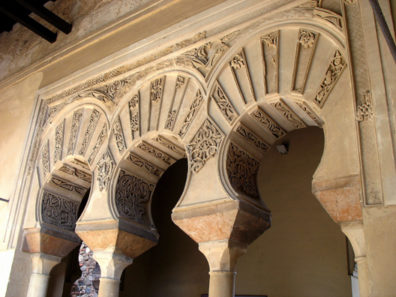 MALAGE: More arches, with some of their plaster decoration crumbled away.