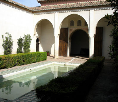 MALAGE: Patio with pool.