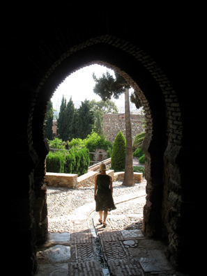 MALAGE: Leaving the Alcazaba.