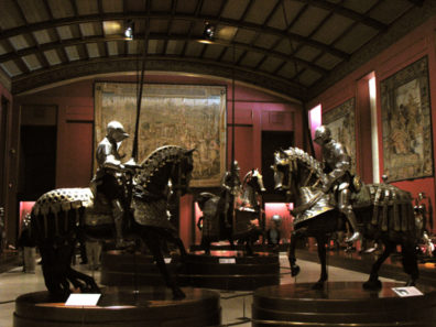 MADRID: The armor in this collection is displayed much more dramatically than in most such museums, with fully armored knights on fully armored horses.