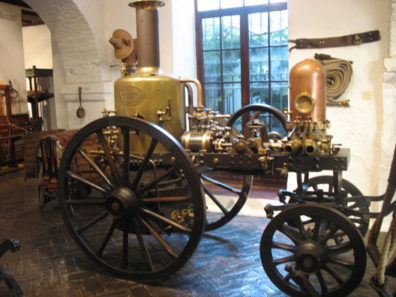 MALAGE: A steam engine. In Museo de artes y costumbres populares, Mlaga.