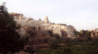 CAPADOCCIA: Despite the skepticism of the Lonely Planet folks, local guides insist the cones of Selime were indeed used in a very brief sequence set on Tatooine in the first Star Wars film. They acknowledge that the main footage featuring the Jawas was shot in Tunisia, but claim the initial shots of them emerging from their cave homes were made here.