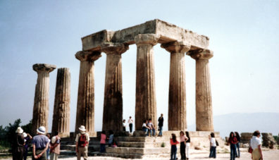 CORINTH: Another view of the temple.