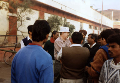 Fritz, anticipating that we might be homesick on Christmas, our first day in India, scheduled some of the most spectacular sites on the trip for that day. we spent more time than we intended waiting at the Agra railway depot. The Shatabdi Express was first-class by Indian standards, passable by American ones; but it got us there on time. However, our guide was not there to meet us. We stood in the sun for over an hour waiting, with Fritz being surrounded by taxi drivers eager for our business until he finally was able to go into the town and secure a guide, largely by good luck.
