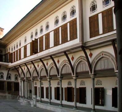 TOPKAPI PALACE: A courtyard entrance to the Harem.